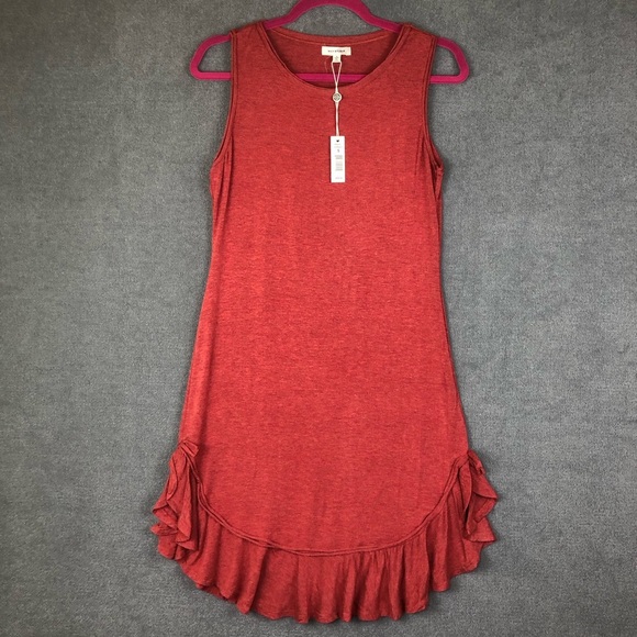 MAX STUDIO Women's Sleeveless Ruffled Hem Mini Dress size S - Picture 2 of 6